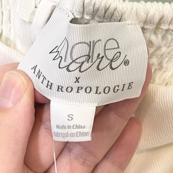Anthropologie Mare Mare Women's White Cutout Twill Halter Mini Dress Small NWT - Picture 10 of 10